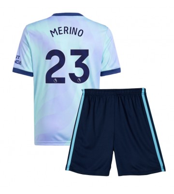 Arsenal Mikel Merino #23 Tercera Equipación Niños 2024-25 Manga Corta (+ Pantalones cortos)